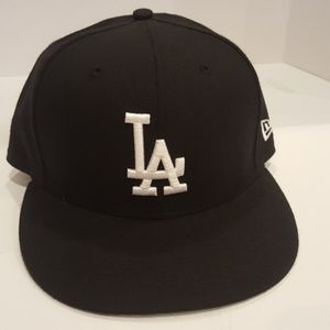 Los Angeles Dodger Black New Era Hat